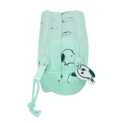 Penar dublu Snoopy Groovy Verde 21 x 8 x 6 cm - Birou și papetărie, Material școlar și educațional