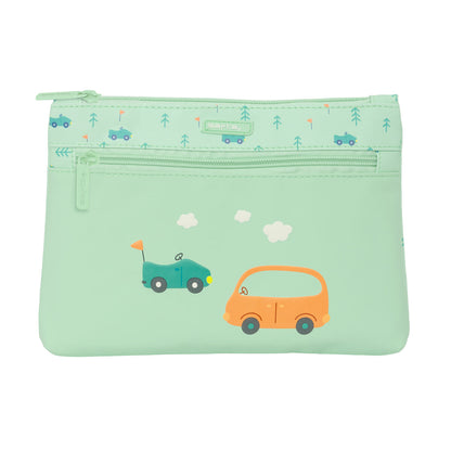 Penar Școlar Safta Coches Mașină Verde 23 x 16 x 3 cm - Birou și papetărie, Material școlar și educațional