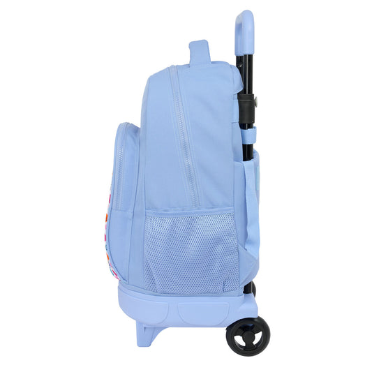 Ghiozdan Smiley Joyful Albastru Multicolor 33 x 45 x 22 cm - Birou și papetărie, Material școlar și educațional