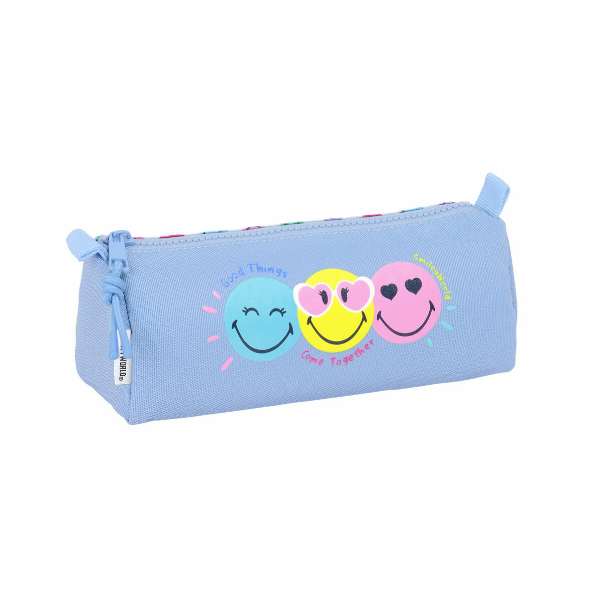 Geantă Universală Smiley Joyful Multicolor Albastru deschis 21 x 8 x 7 cm - Birou și papetărie, Material școlar și educațional