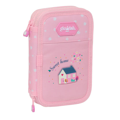 Creion dublu Glow Lab Sweet home Roz 12.5 x 19.5 x 4 cm (28 Piese) - Birou și papetărie, Material școlar și educațional