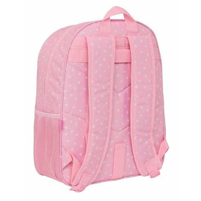 Ghiozdan Glowlab Kids Sweet Home Roz 33 x 42 x 14 cm - Birou și papetărie, Material școlar și educațional