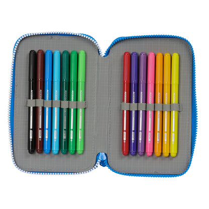 Creion dublu R. C. Deportivo de La Coruña Albastru 12.5 x 19.5 x 4 cm (28 Piese) - Birou și papetărie, Material școlar și educațional