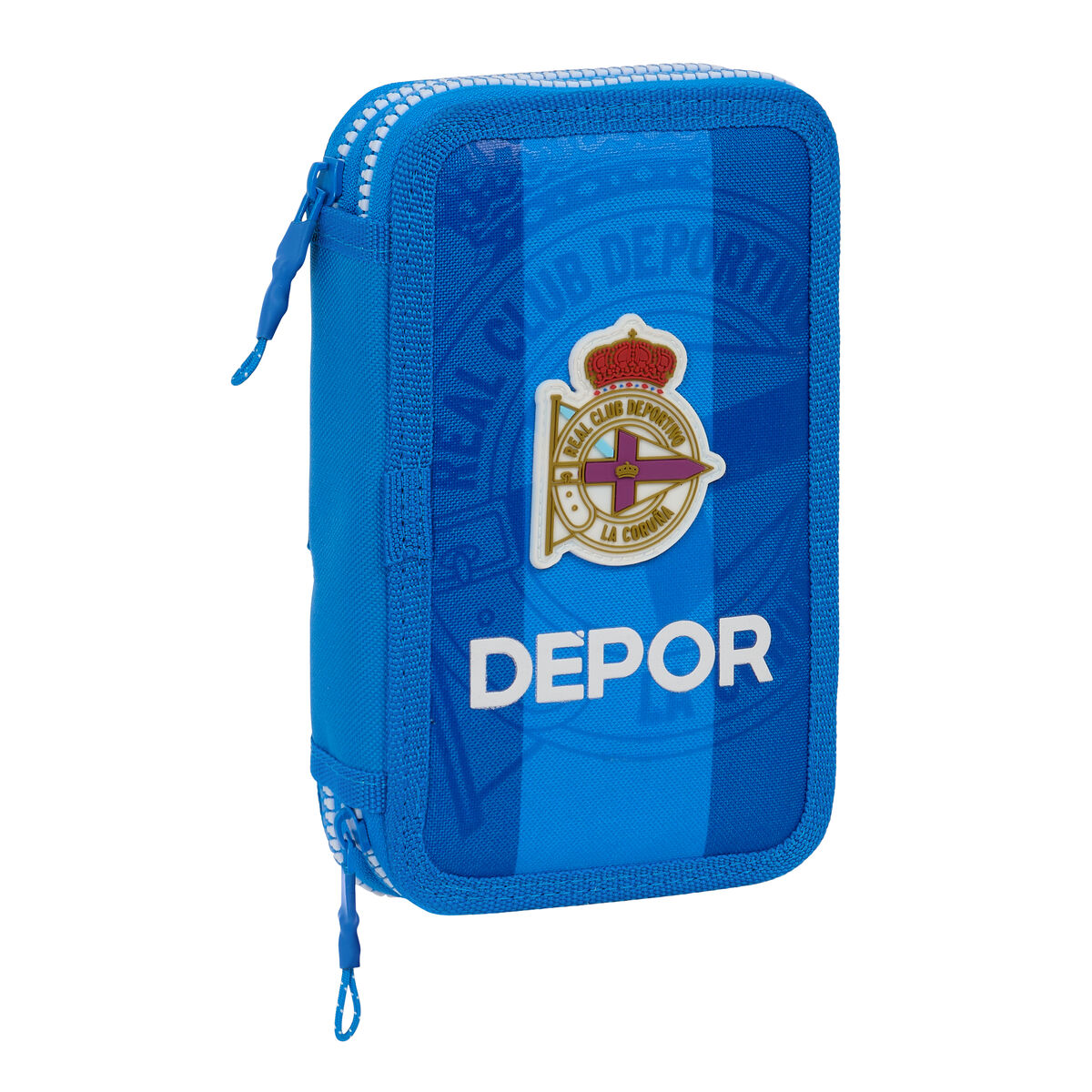 Creion dublu R. C. Deportivo de La Coruña Albastru 12.5 x 19.5 x 4 cm (28 Piese) - Birou și papetărie, Material școlar și educațional