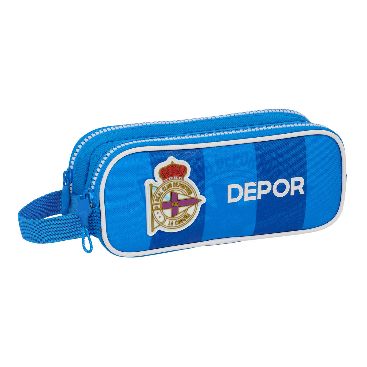 Penar dublu R. C. Deportivo de La Coruña Albastru 21 x 8 x 6 cm - Birou și papetărie, Material școlar și educațional