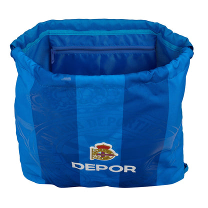 Geantă Rucsac cu Bretele R. C. Deportivo de La Coruña Albastru 35 x 40 x 1 cm - Birou și papetărie, Material școlar și educațional