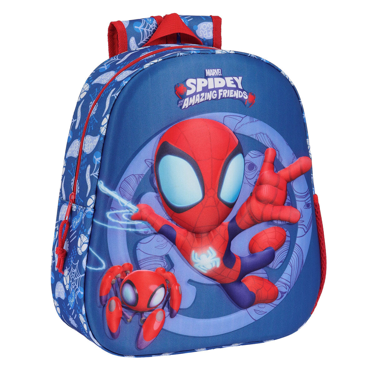 Ghiozdan 3D Spider-Man Roșu Bleumarin 27 x 33 x 10 cm - Birou și papetărie, Material școlar și educațional