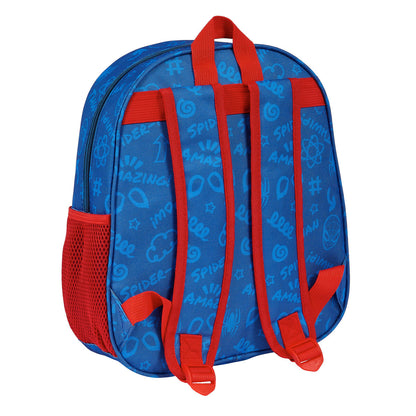 Ghiozdan 3D Spider-Man Roșu Bleumarin 27 x 33 x 10 cm - Birou și papetărie, Material școlar și educațional