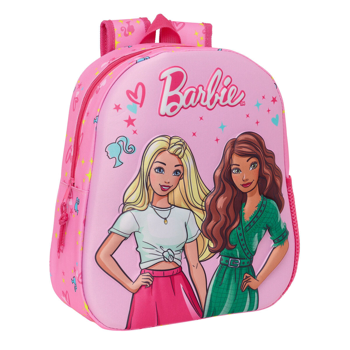 Ghiozdan 3D Barbie Roz Fucsia 27 x 33 x 10 cm - Birou și papetărie, Material școlar și educațional