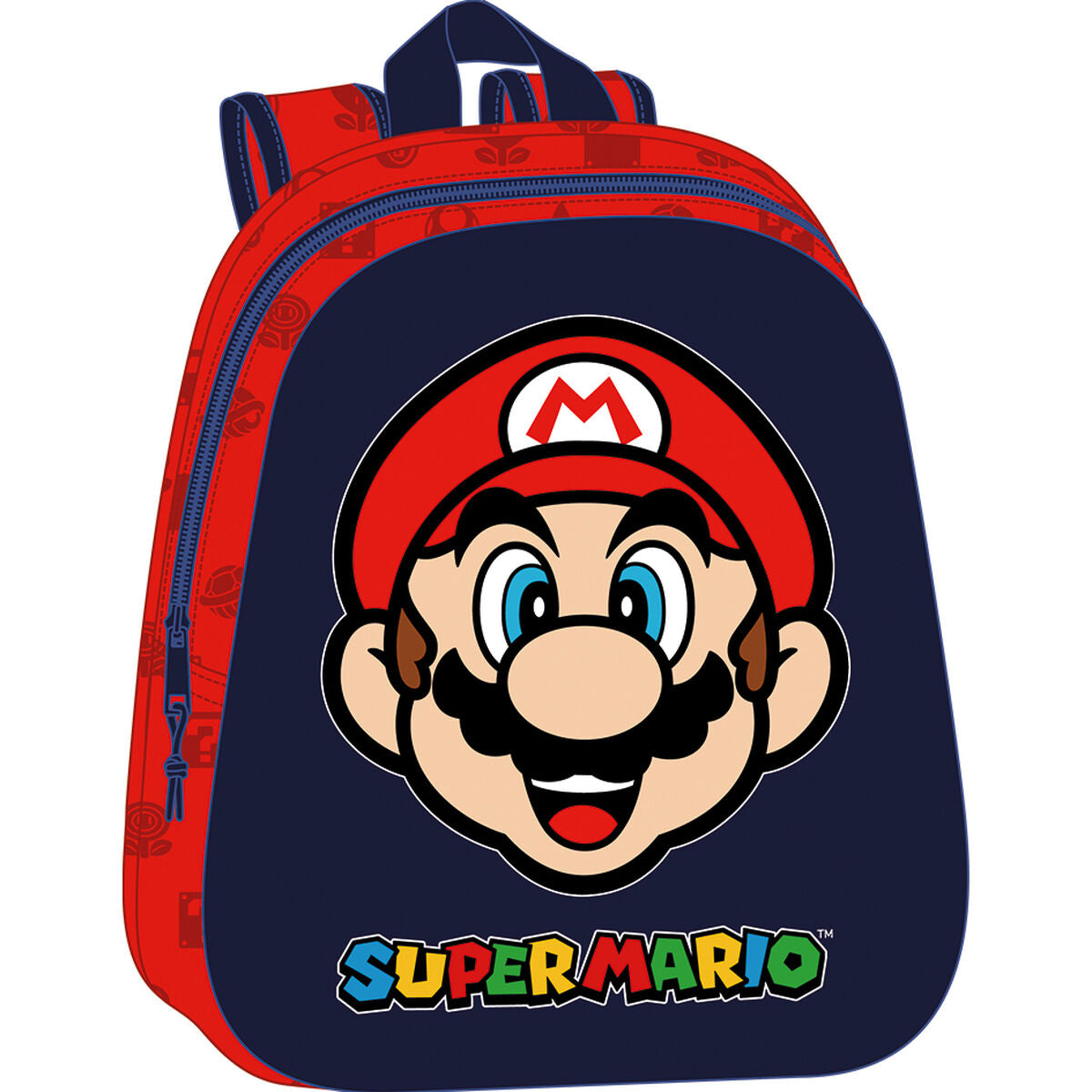 Rucsac pentru Copii 3D Super Mario Roșu Bleumarin 27 x 33 x 10 cm - Birou și papetărie, Material școlar și educațional