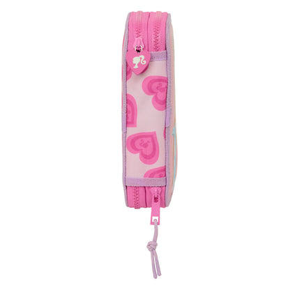 Creion dublu Barbie Love Roz 12.5 x 19.5 x 4 cm 28 Piese - Birou și papetărie, Material școlar și educațional