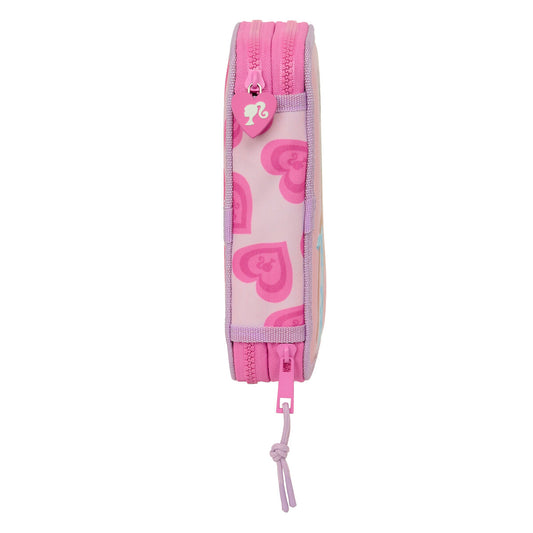 Creion dublu Barbie Love Roz 12.5 x 19.5 x 4 cm 28 Piese - Birou și papetărie, Material școlar și educațional