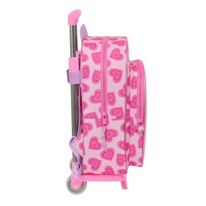 Ghiozdan cu Roți Barbie Love Roz 26 x 34 x 11 cm - Birou și papetărie, Material școlar și educațional