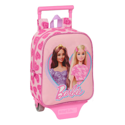 Ghiozdan cu Roți Barbie Love Roz 22 x 27 x 10 cm - Birou și papetărie, Material școlar și educațional