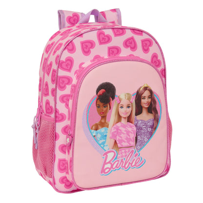 Ghiozdan Barbie Love Roz 32 X 38 X 12 cm - Birou și papetărie, Material școlar și educațional