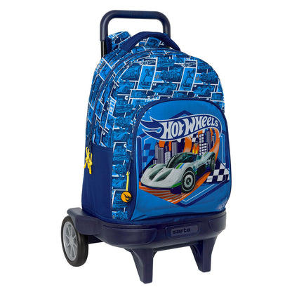 Ghiozdan cu Roți Hot Wheels Sonny Bleumarin 33 x 45 x 22 cm - Birou și papetărie, Material școlar și educațional