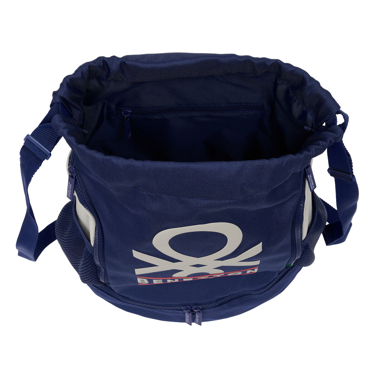 Geantă rucsac pentru copii Benetton Varsity Gri Bleumarin 35 x 40 x 1 cm - Birou și papetărie, Material școlar și educațional