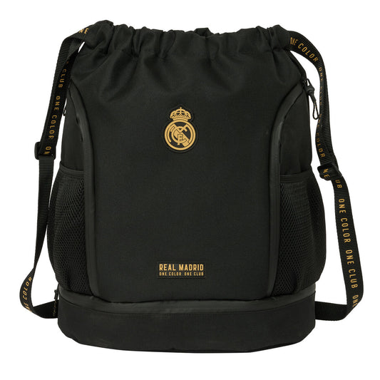 Geantă rucsac pentru copii Real Madrid C.F. Negru 35 x 40 x 1 cm - Birou și papetărie, Material școlar și educațional