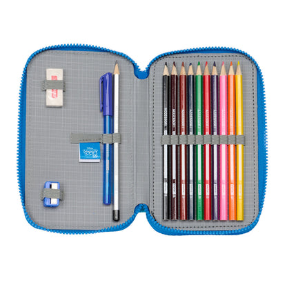 Creion dublu Donald Albastru 12.5 x 19.5 x 4 cm (28 Piese) - Birou și papetărie, Material școlar și educațional