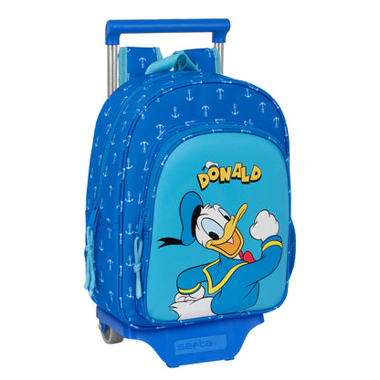 Ghiozdan cu Roți Donald Albastru 26 x 34 x 11 cm - Birou și papetărie, Material școlar și educațional