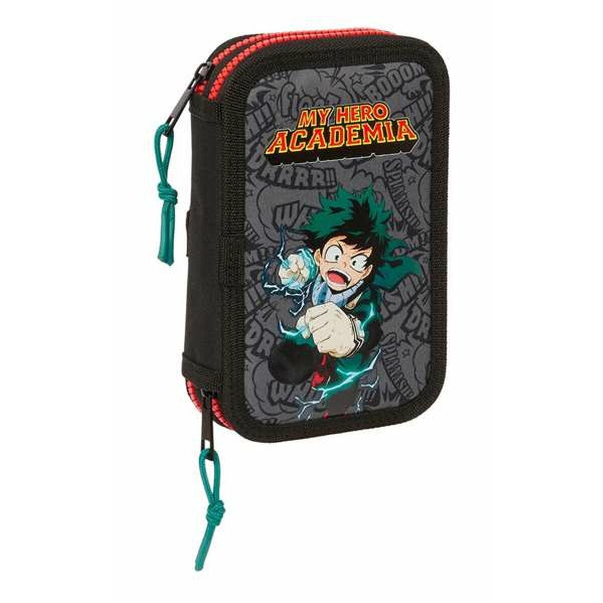 Penar Școlar My Hero Academia Negru 12.5 x 19.5 x 4 cm 28 Piese - Birou și papetărie, Material școlar și educațional