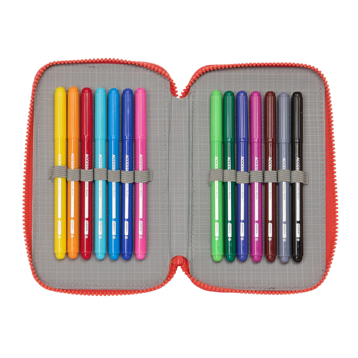 Creion dublu Atlético Madrid Albastru Roșu 12.5 x 19.5 x 4 cm (28 Piese) - Birou și papetărie, Material școlar și educațional