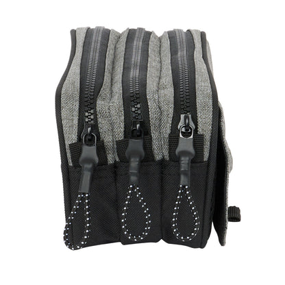 Penar triplu Eckō Unltd. Rhino Negru Gri 21,5 x 10 x 8 cm - Birou și papetărie, Material școlar și educațional
