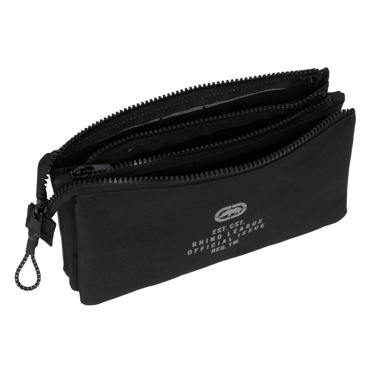 Penar triplu Eckō Unltd. Rhino Negru Gri 22 x 12 x 3 cm - Birou și papetărie, Material școlar și educațional