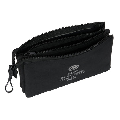 Penar triplu Eckō Unltd. Rhino Negru Gri 22 x 12 x 3 cm - Birou și papetărie, Material școlar și educațional