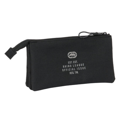 Penar triplu Eckō Unltd. Rhino Negru Gri 22 x 12 x 3 cm - Birou și papetărie, Material școlar și educațional