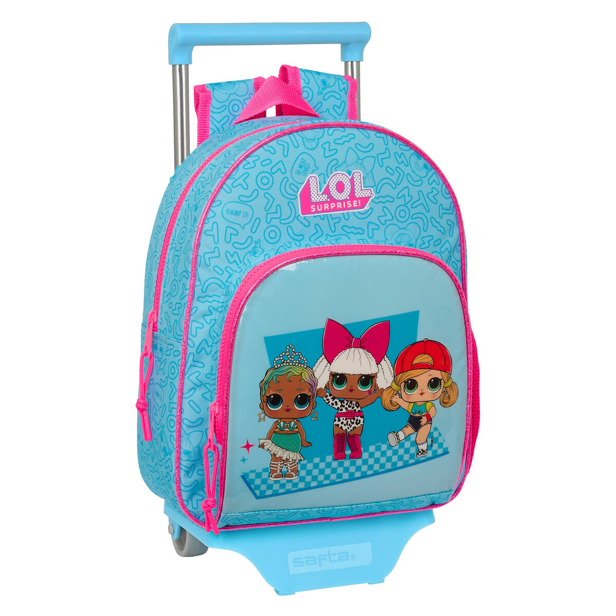 Ghiozdan cu Roți LOL Surprise! Divas Albastru 28 x 34 x 10 cm - Birou și papetărie, Material școlar și educațional