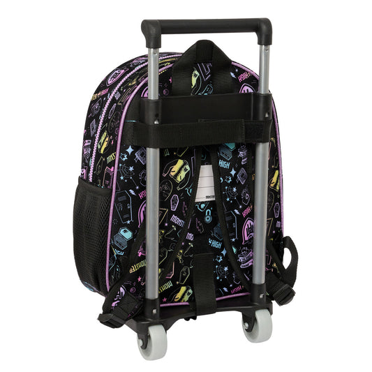 Ghiozdan cu Roți Monster High Negru 28 x 34 x 10 cm - Birou și papetărie, Material școlar și educațional