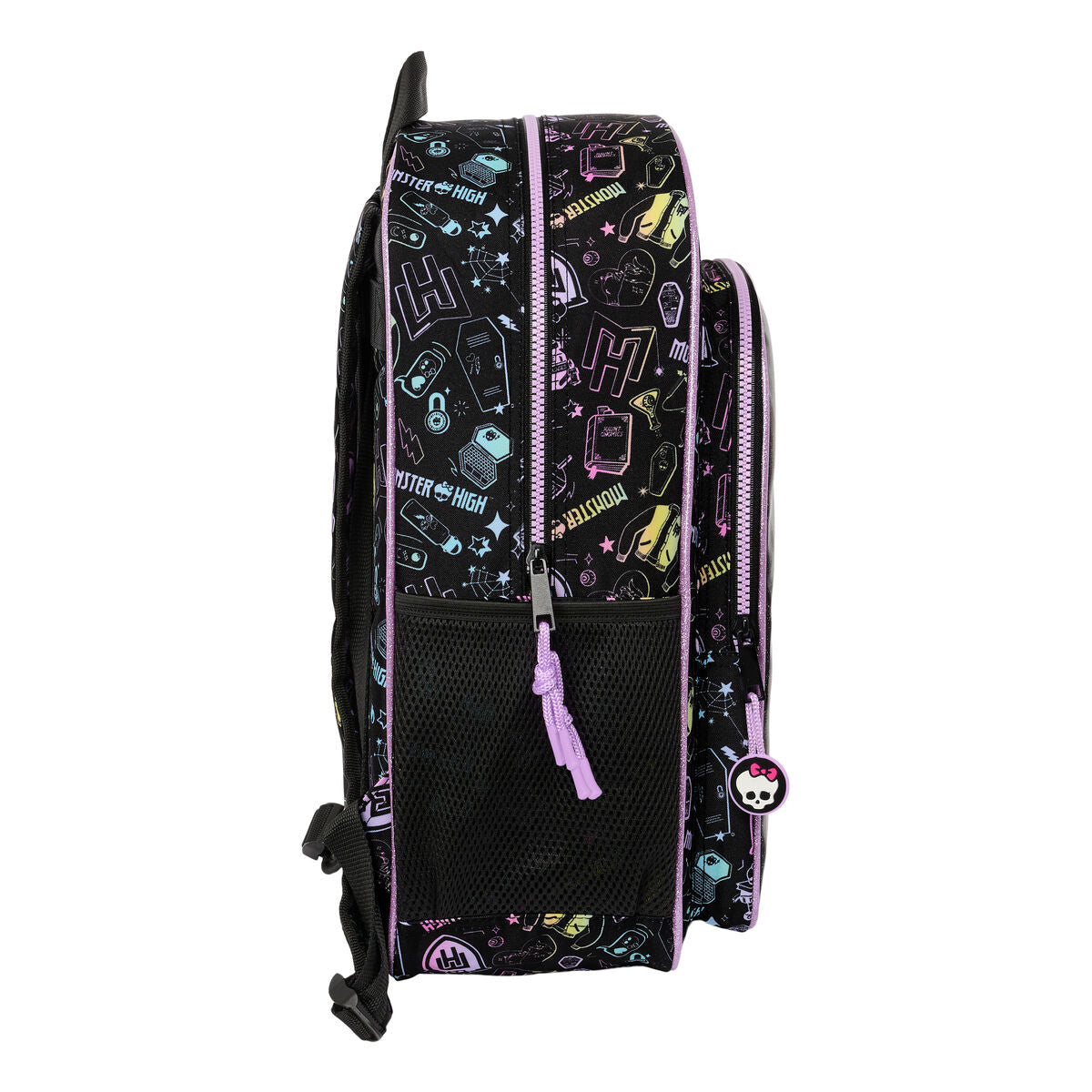 Ghiozdan Monster High Negru 33 x 42 x 14 cm - Birou și papetărie, Material școlar și educațional