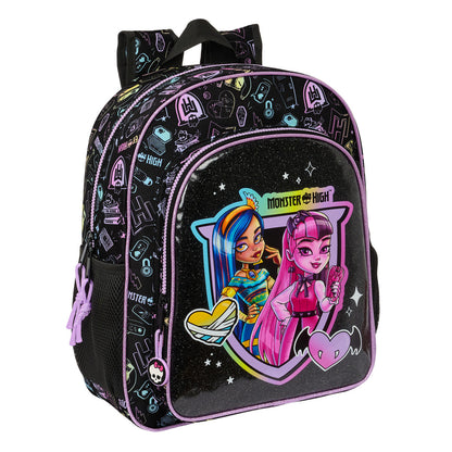 Rucsac pentru Copii Monster High Negru 32 X 38 X 12 cm - Birou și papetărie, Material școlar și educațional