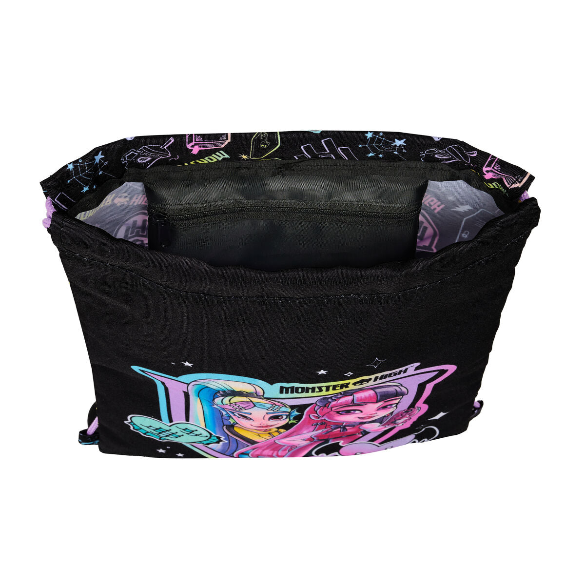 Geantă Rucsac cu Bretele Monster High Negru 26 x 34 x 1 cm - Birou și papetărie, Material școlar și educațional