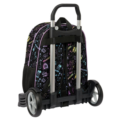 Ghiozdan cu Roți Monster High Negru 33 x 42 x 14 cm - Birou și papetărie, Material școlar și educațional