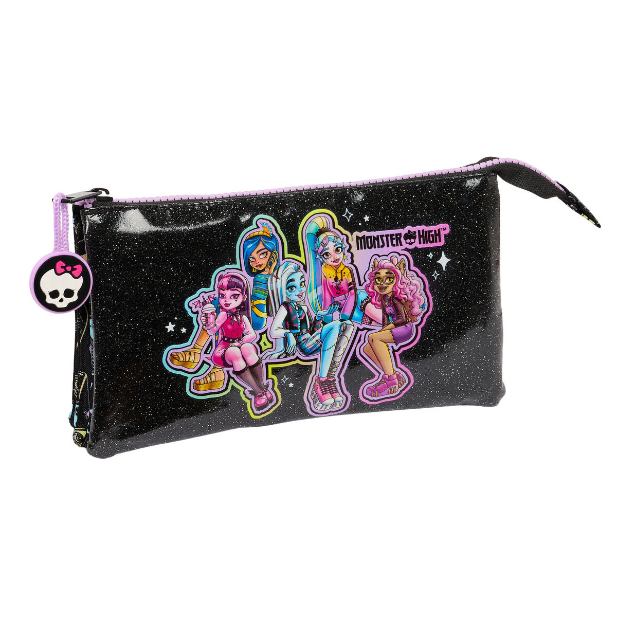 Penar Școlar Monster High Negru 22 x 12 x 3 cm - Birou și papetărie, Material școlar și educațional