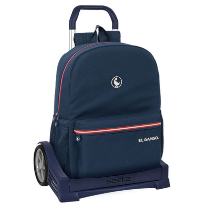 Ghiozdan cu Roți El Ganso Classic Bleumarin 32 x 43 x 14 cm - Birou și papetărie, Material școlar și educațional