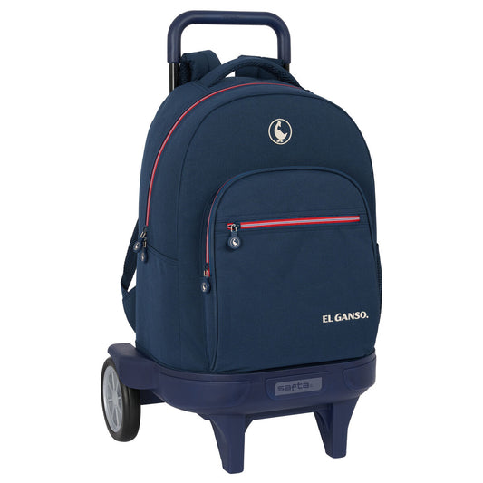 Ghiozdan cu Roți El Ganso Classic Bleumarin 33 X 45 X 22 cm - Birou și papetărie, Material școlar și educațional