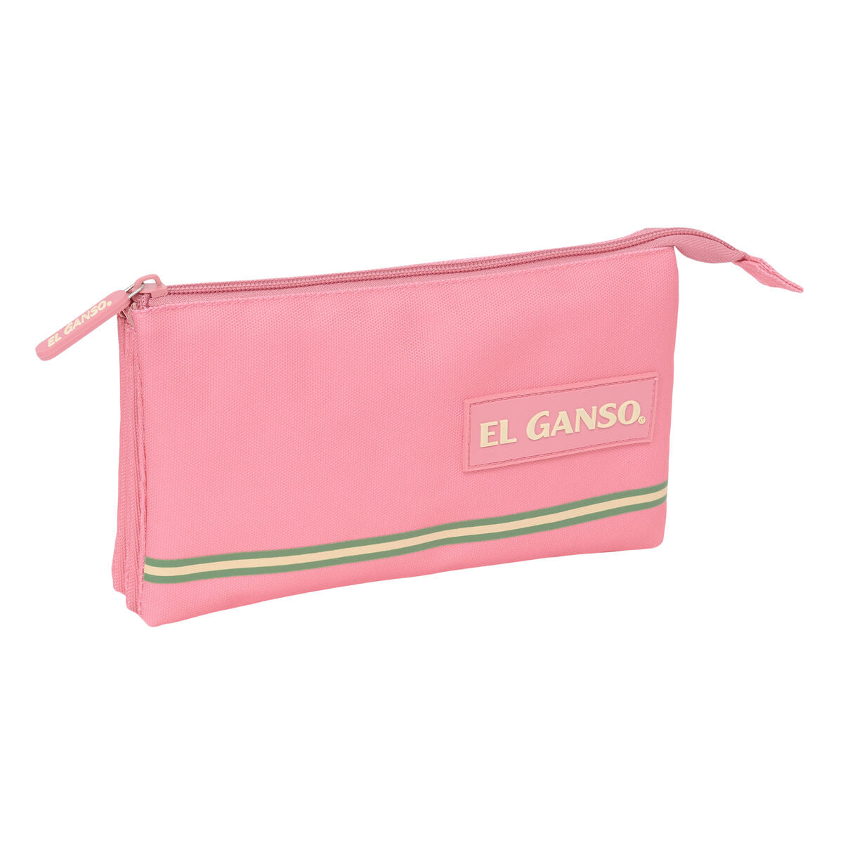 Penar triplu El Ganso Marsala Roz 22 x 12 x 3 cm - Birou și papetărie, Material școlar și educațional