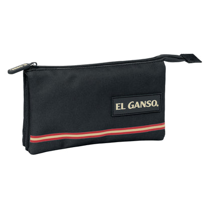 Penar triplu El Ganso Negru 22 x 12 x 3 cm - Birou și papetărie, Material școlar și educațional