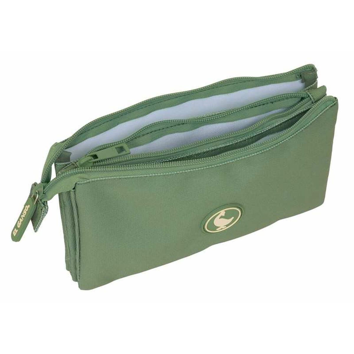 Penar triplu El Ganso Basics Verde 22 x 12 x 3 cm - Birou și papetărie, Material școlar și educațional