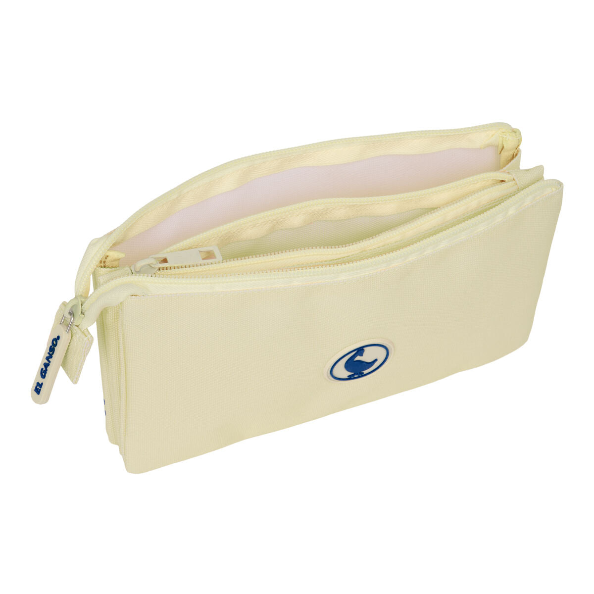 Penar triplu El Ganso Bej 22 x 12 x 3 cm - Birou și papetărie, Material școlar și educațional