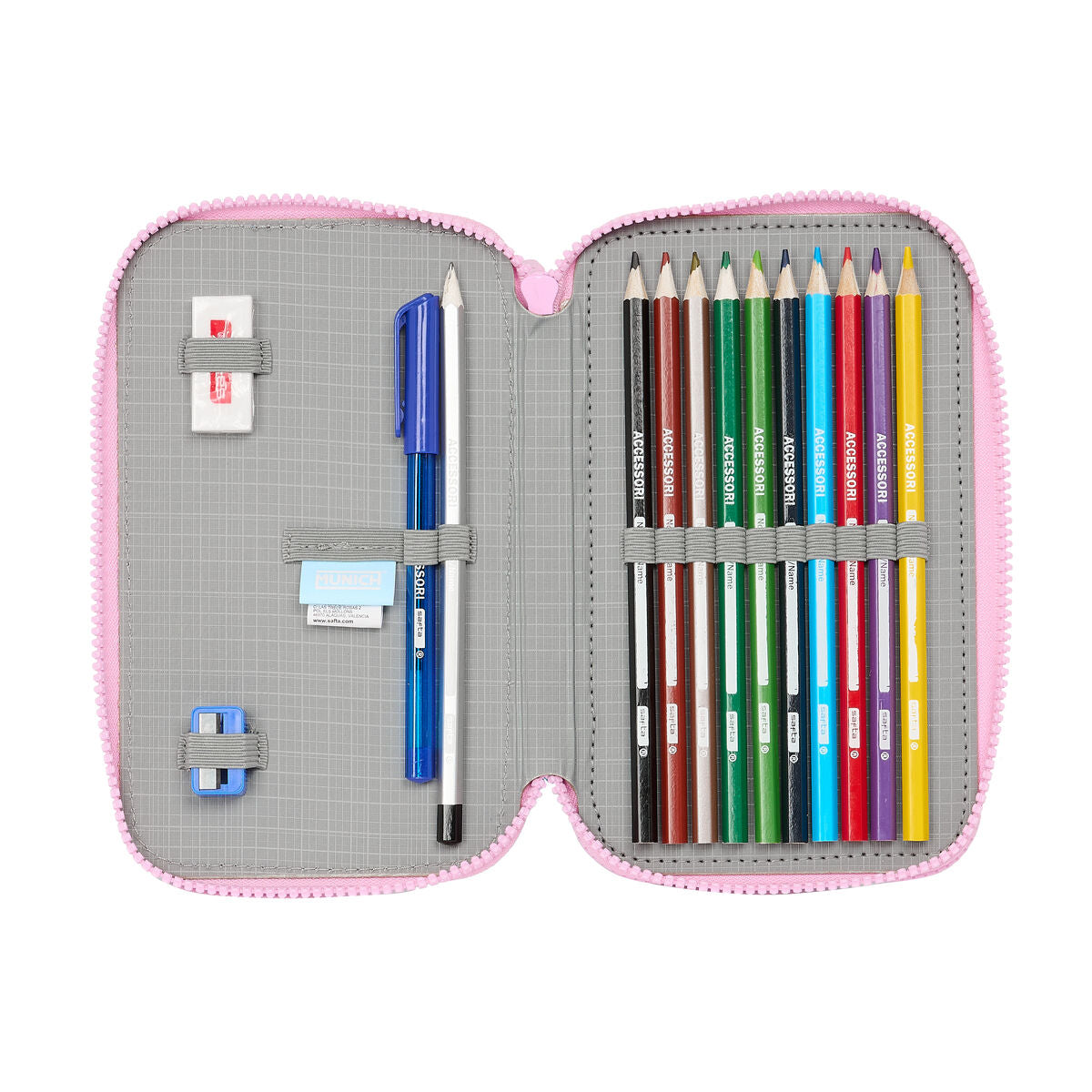 Creion dublu Munich Heaven Albastru celest 12.5 x 19.5 x 4 cm 28 Piese - Birou și papetărie, Material școlar și educațional