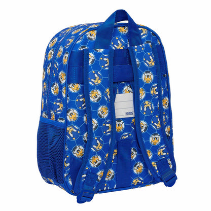 Ghiozdan Sonic Prime Albastru 26 x 34 x 11 cm - Birou și papetărie, Material școlar și educațional