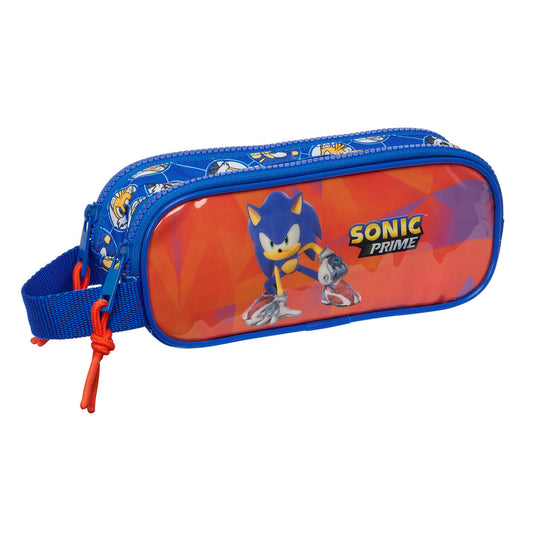Penar dublu Sonic Prime Albastru 21 x 8 x 6 cm - Birou și papetărie, Material școlar și educațional