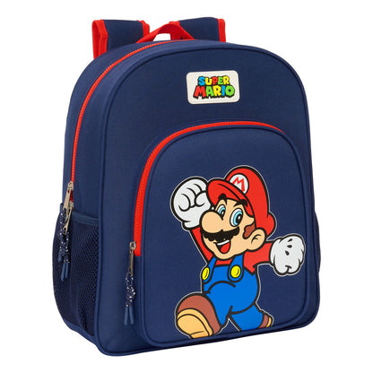 Ghiozdan Super Mario World Bleumarin 32 x 38 x 12 cm - Birou și papetărie, Material școlar și educațional