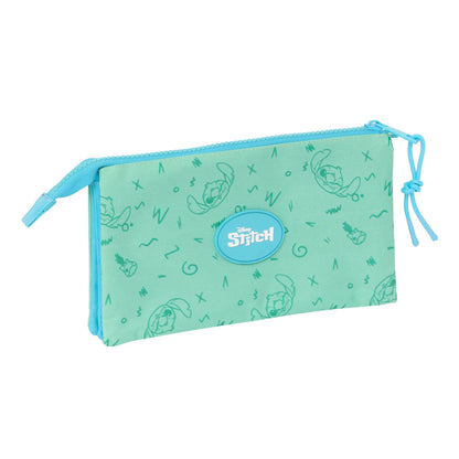 Penar triplu Stitch Aloha Turquoise 22 x 12 x 3 cm - Birou și papetărie, Material școlar și educațional