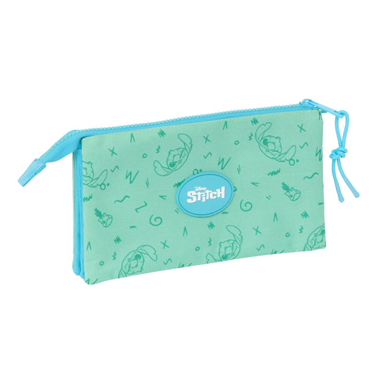 Penar triplu Stitch Aloha Turquoise 22 x 12 x 3 cm - Birou și papetărie, Material școlar și educațional
