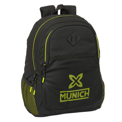 Ghiozdan Munich Beat Negru 32 x 44 x 16 cm - Birou și papetărie, Material școlar și educațional